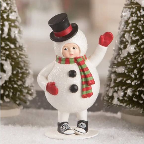 New Bethany Lowe Sammy The Snowman Child Boy Costume Christmas Figure - Picture 1 of 2